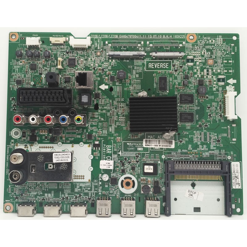 EAX64797004 (1.1) Main Board LG 

MZM4217 - 10032 MT EBT62637207

TUNER: EBL61240403 TDSQ-G501D(B) 1401B2315