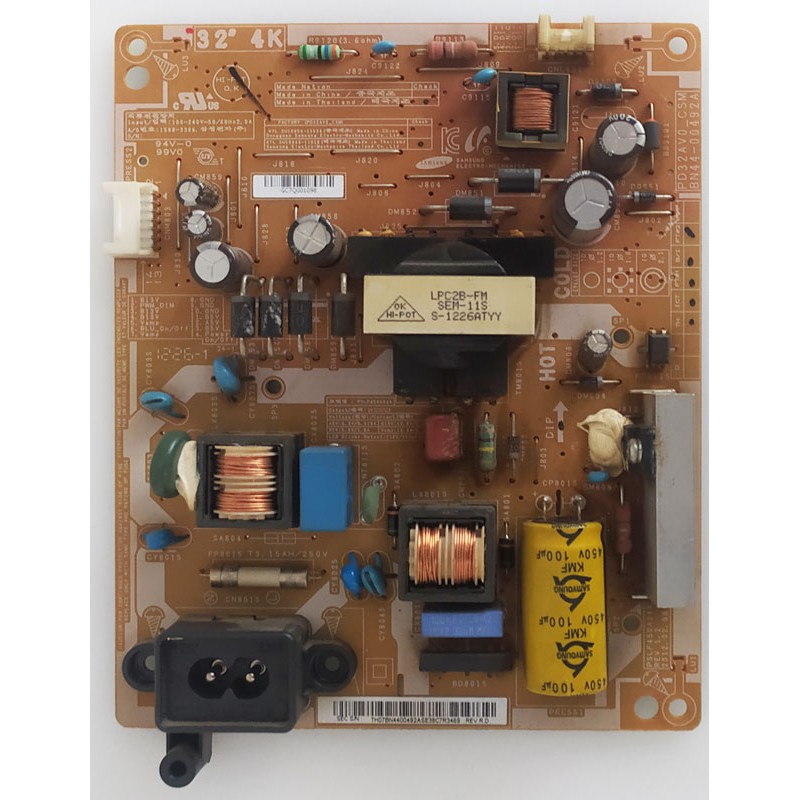 BN44-00492A (PD32AV0_CSM) Samsung Fuente de Alimentación

Modelos compatibles: UE32EH4000, UN32EH4050, UN32EH5000