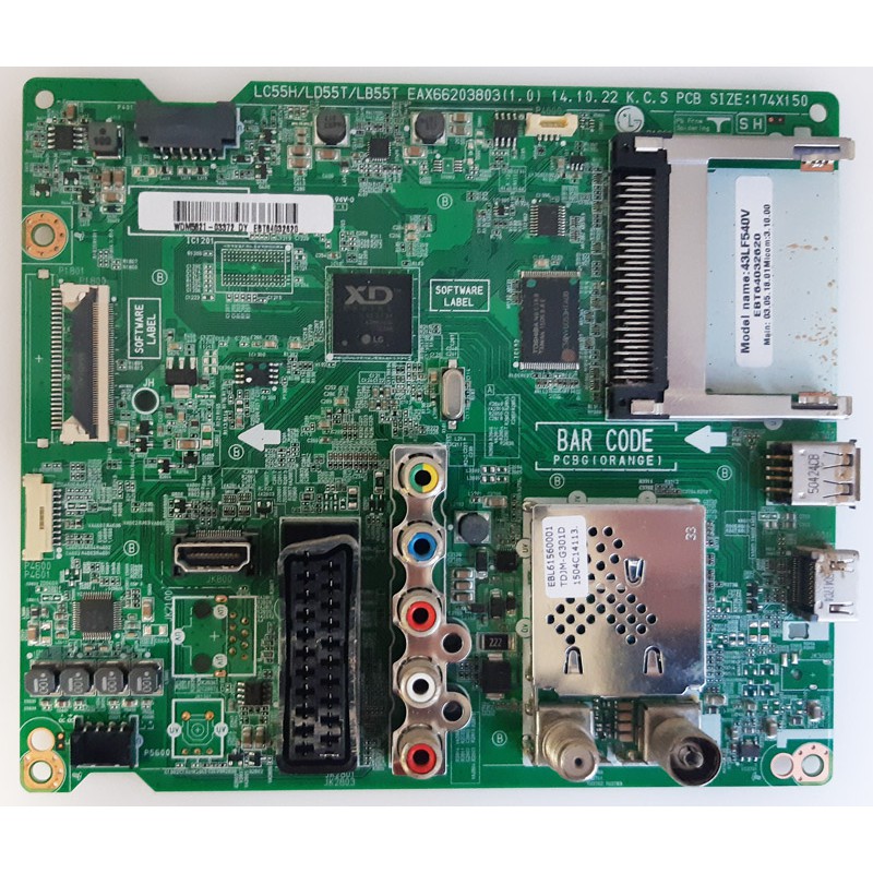 EAX66203803 MAINBOARD LG 43/49LF540V