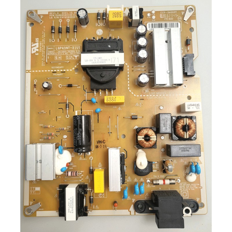 EAX69502103 FUENTE DE ALIMENTACIÓN LG 43NAN0786QA
