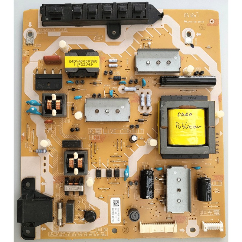 TNPA5583 FUENTE DE ALIMENTACIÓN PANASONIC TX-L37E5E